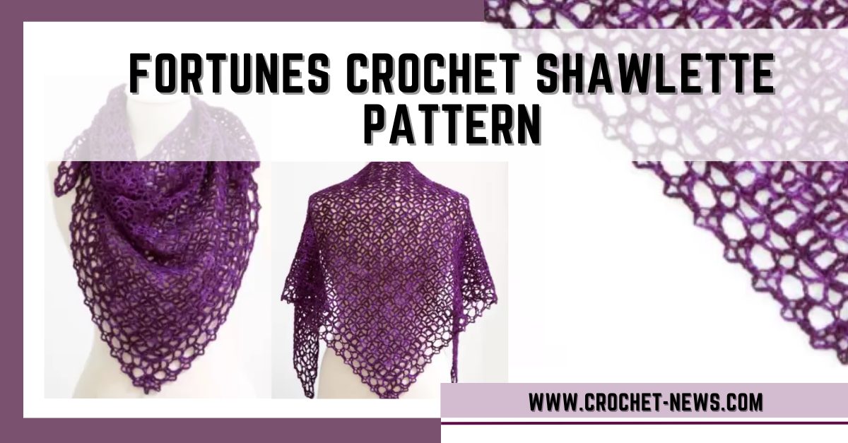 Fortunes Crochet Shawlette Pattern – Free Video And Written Tutorial