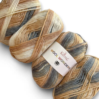 Wool Wonders Variegated Ombre Aran Weight Yarn