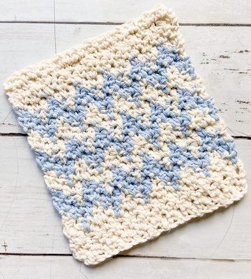 Chevron Crochet Washcloth Pattern by E'Claire Makery