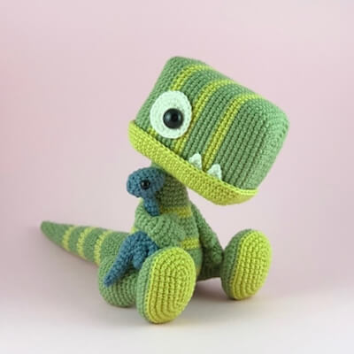 Crochet Baby T-Rex Pattern by Maja Hansen