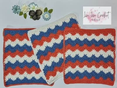 Crochet Decadence Face Washer Pattern by Live Love Crochet Shaz