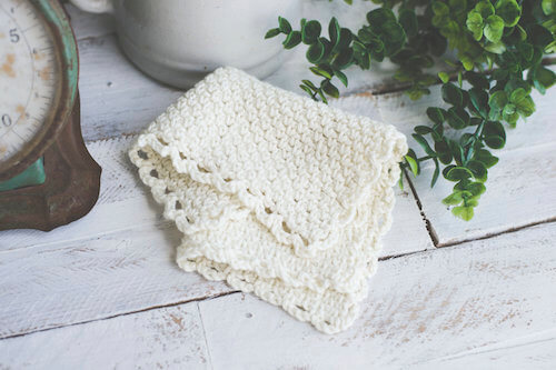 Crochet Farmhouse-Inspired Washcloth Pattern by Megmade With Love
