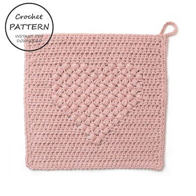 Crochet Loopy Spa Washcloth Pattern by Loopy Handmade Studio
