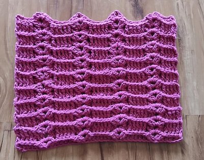 Crochet Posts & Clusters Washcloth Pattern by Amber K