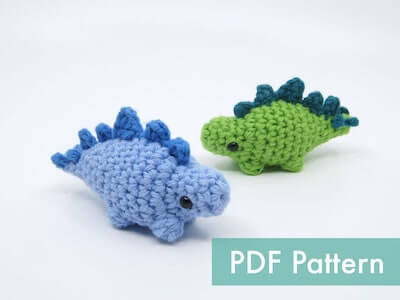 Crochet Stegosaurus Amigurumi Pattern by Louies Loops