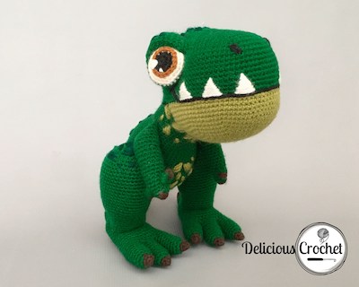 Crochet T Rex Amigurumi Pattern by Delicious Crochet