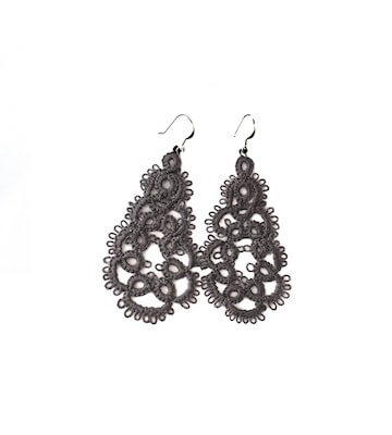 Crocheted Lace Earrings by Maraeilis