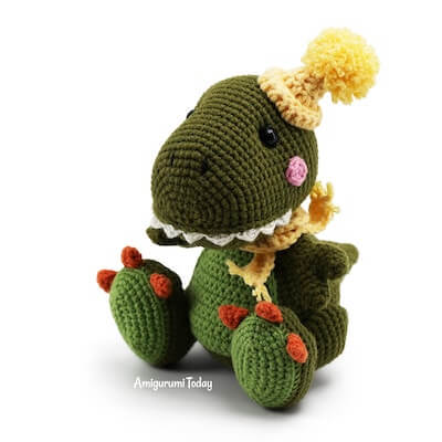 Free T Rex Amigurumi Pattern by Amigurumi Today