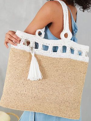 Modern Grid Market Tote Crochet Pattern by Interweave