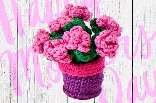 Mother's Day Crochet Bouquet Pattern by Gathered