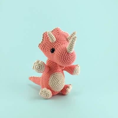 Peaches, The Triceratops Amigurumi Pattern by Irene Strange