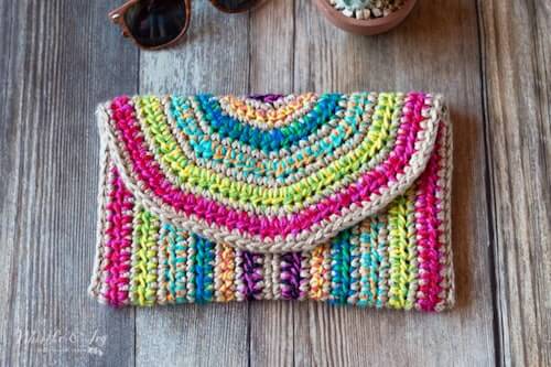 Rica Crochet Clutch Pattern by Whistle And Ivy