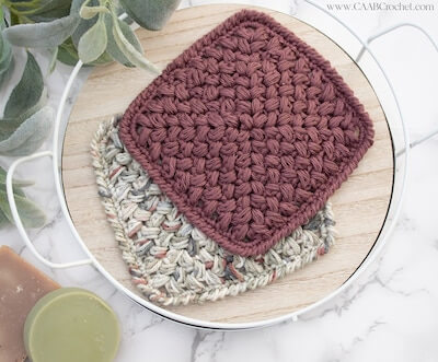 Spill The Beans Washcloth Crochet Pattern by CAAB Crochet