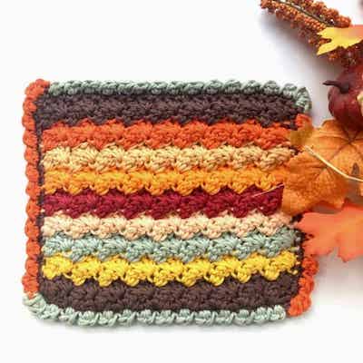 Bobble Shell Stitch Crochet Border by Nana's Crafty Home
