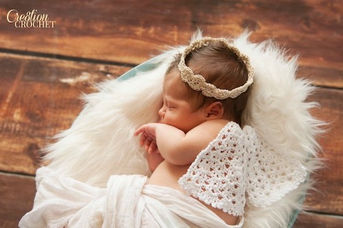 Free Crochet Angel  Wings And Halo Pattern by Cre8tion Crochet