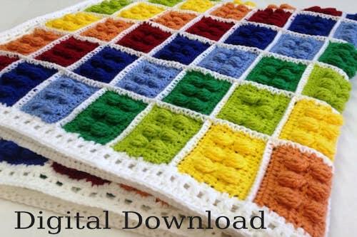 Crochet Block Blanket Pattern by Craft A Boo