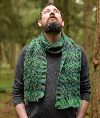 Crochet Blooming Moss Scarf Pattern by Christina Hadderingh