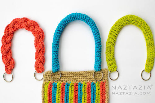 Crochet Handbag Handles by Naztazia