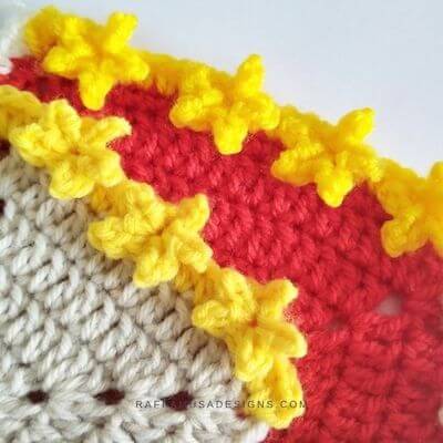 Crochet Little Stars Border by Raffamusa Designs