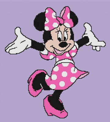 Crochet Minnie Mouse Blanket Pattern by Tinker And Heart