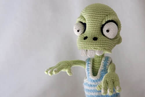 Crochet Zombie Boy Pattern by DS Mouse Bears