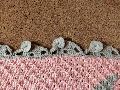 Elephant Parade Crochet Edging Pattern by Allyssabeth's Crochet