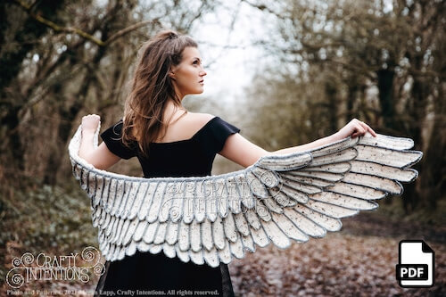 Feather Wing Crochet Shawl Pattern by Crafty Intentions