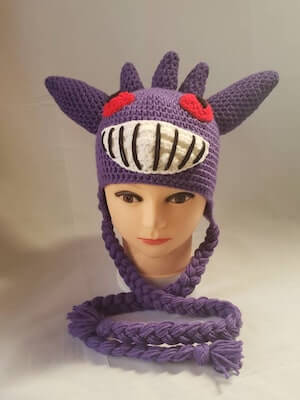 Gengar Pokemon Hat Crochet Pattern by Mrs Ts Crochet
