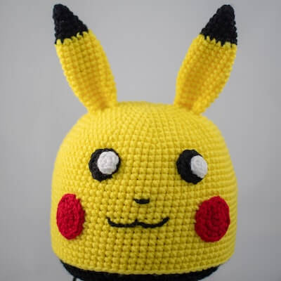 Pikachu Hat Crochet Pattern by Crochet With Melanie