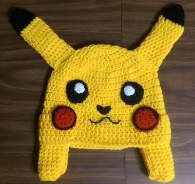 Pikachu-Inspired Hat Free Crochet Pattern by Yarn Wars