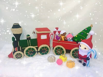 The Crafty Christmas Train Crochet Pattern by Crafty Genes Indonesia