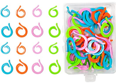 BLMHTWO 200 Pieces Stitch Markers for Crocheting with Storage Box