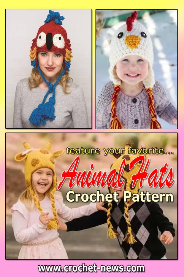 Crochet Animal Hats Patterns