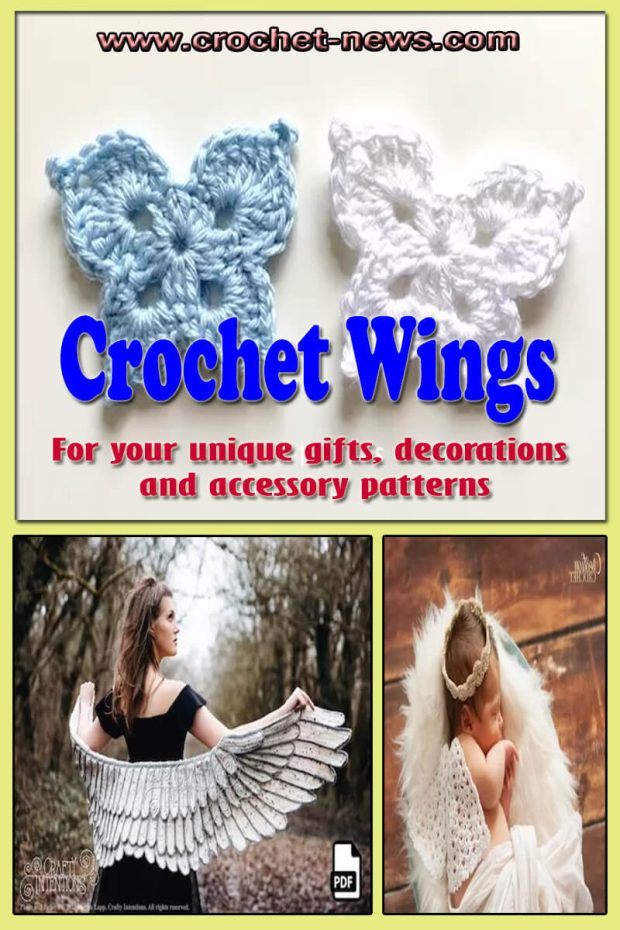 12 Crochet Wings Patterns Crochet News 6413