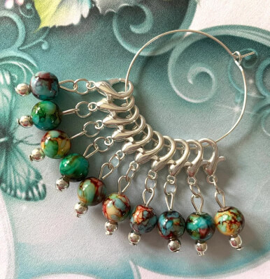 HARLEQUIN Stitch Markers for Crocheting & Knitting