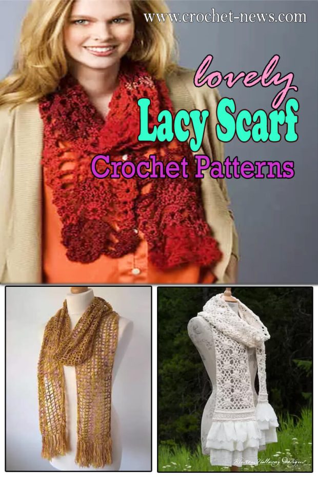 Lacy Crochet Scarf Patterns1 1