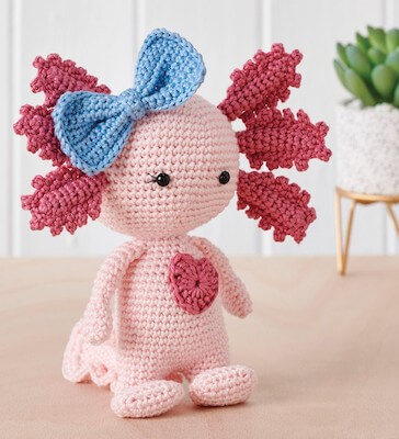 Amigurumi Axolotl Pattern by Gathered