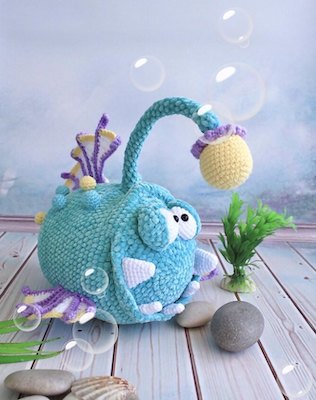 Angler Fish Sea Creature Crochet Pattern by Svetlana M