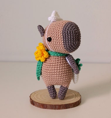 Bruna, The Capybara Crochet Pattern by Maria Handmade Design