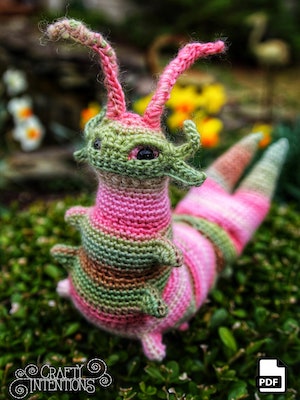 Crochet Amigurumi Caterpillar Pattern by Crafty Intentions