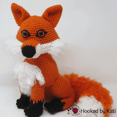 Clark, The Fox Free Crochet Animal Pattern by Hooked By Kati