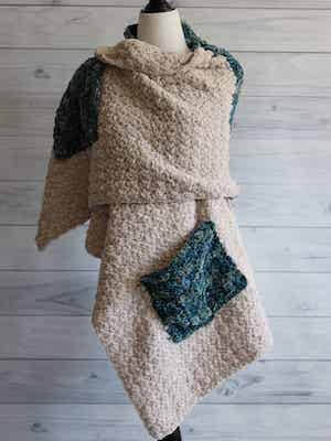 Comfort Pocketed Shawl Crochet Pattern by Rich Textures Crochet