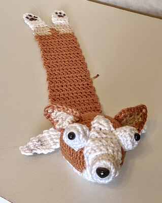 Bookmark Crochet Corgi Pattern by Whitney Lemme