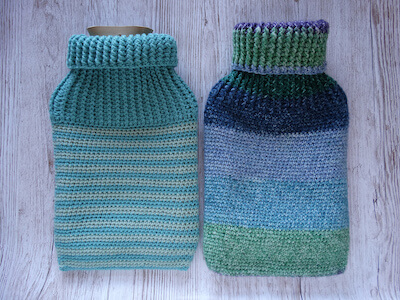 Crochet Basic Hot Water Bottle Cover Pattern by Emma Ward