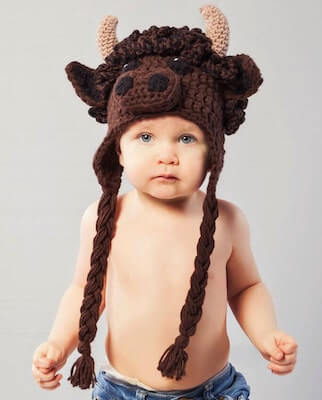 Crochet Buffalo Hat Pattern by 5 Snowflakes Designs