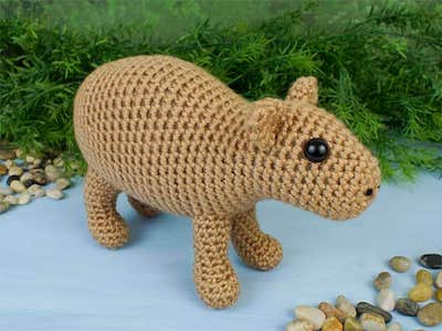 Crochet Capybara Amigurumi Pattern by Planet June