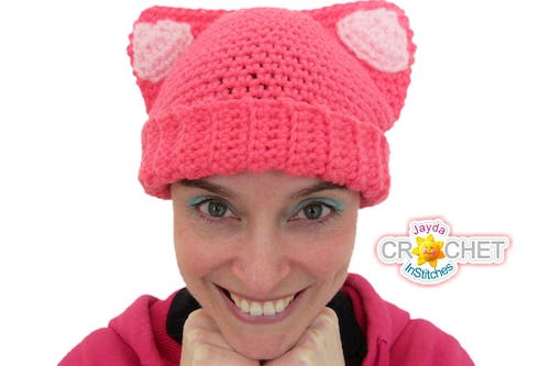 Crochet Cat Ear Hat Pattern by Jayda In Stitches