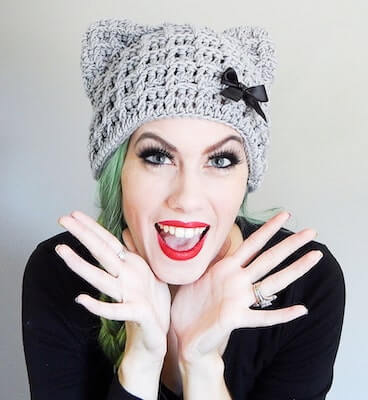 Crochet Cat Hat Ears Pattern by By Frenchie