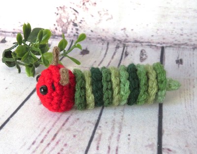 Crochet Caterpillar Pattern by On A Whim Crochet