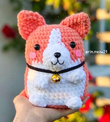 Crochet Chubby Corgi Pattern by Rinmeow 21